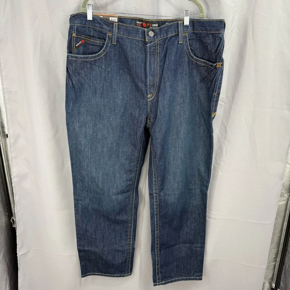Ariat FR M3 Cat2 Loose Fit Straight Leg Jeans Size 42x32 NWT - Picture 1 of 10